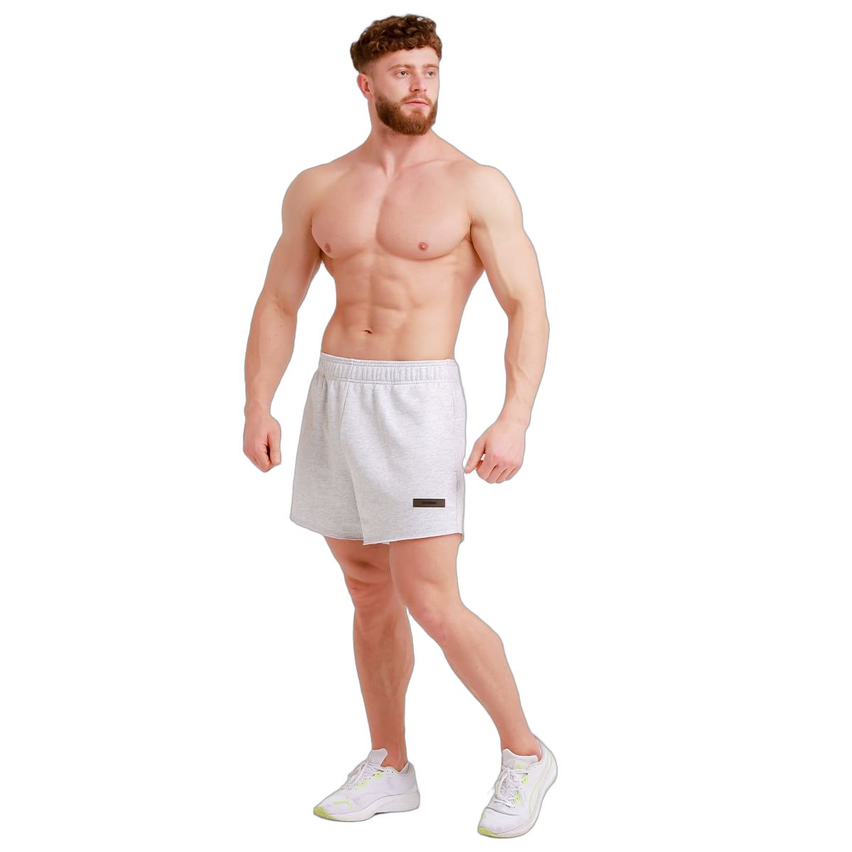 GymBeam Shorts Herren loose mit Kordelzug und Taschen Unity Grau