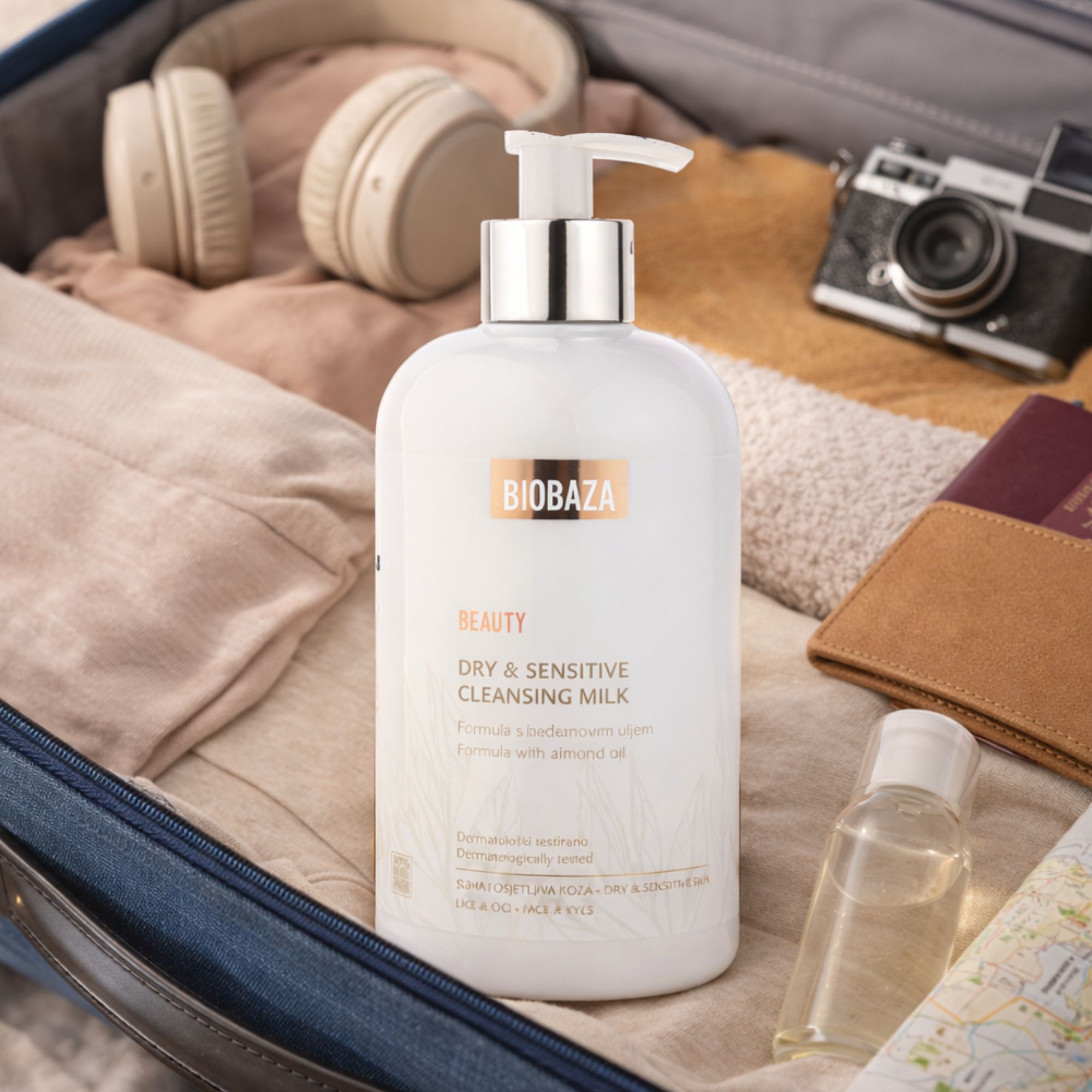 BIOBAZA Beauty Reinigungsmilch für trockene und empfindliche Haut