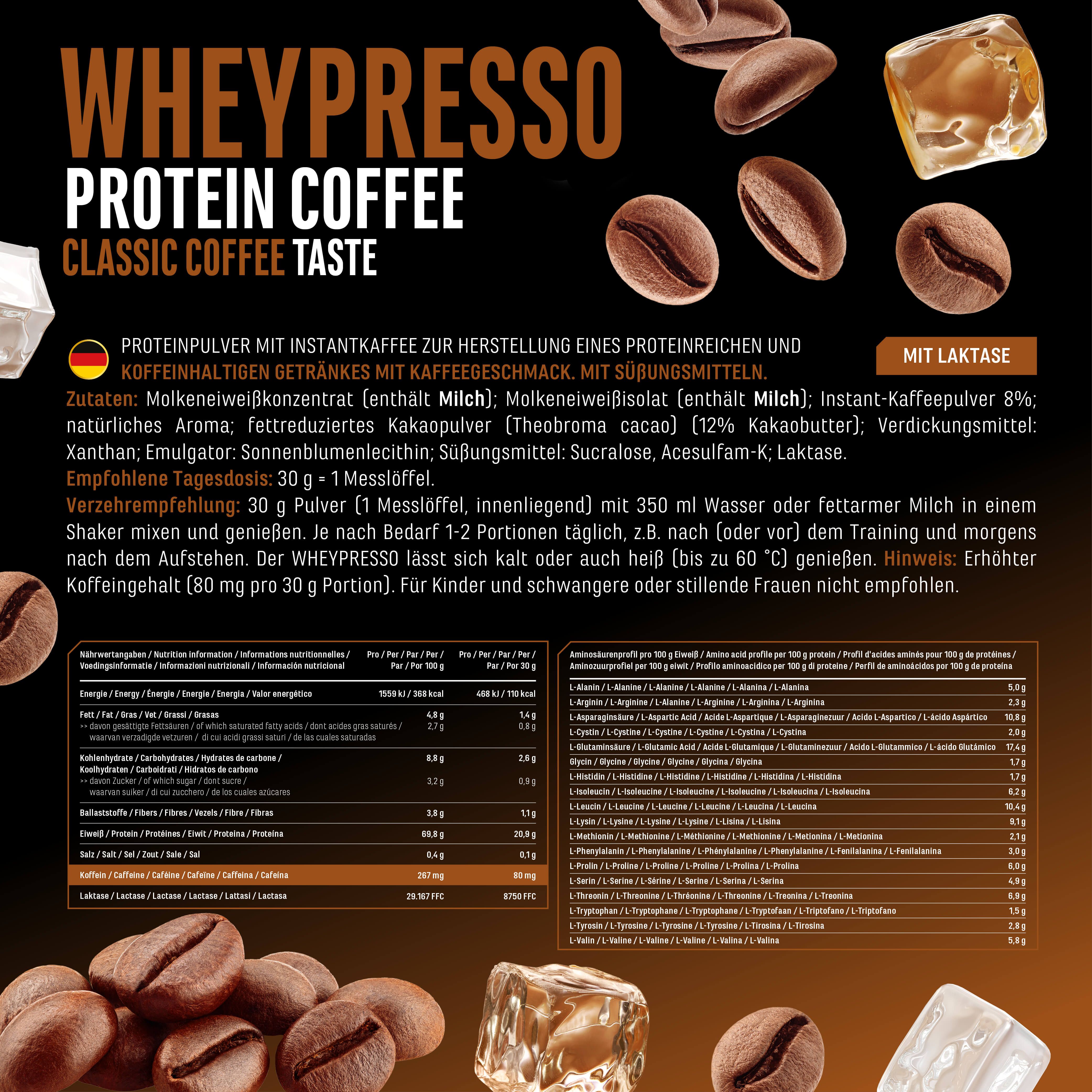GEN Wheypresso Protein Kaffee