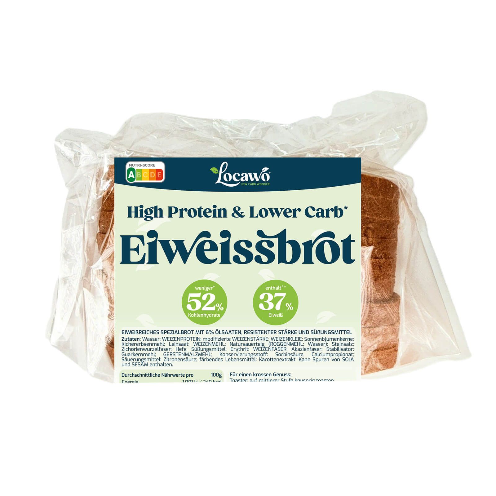 Locawo Low Carb Eiweissbrot 400 g