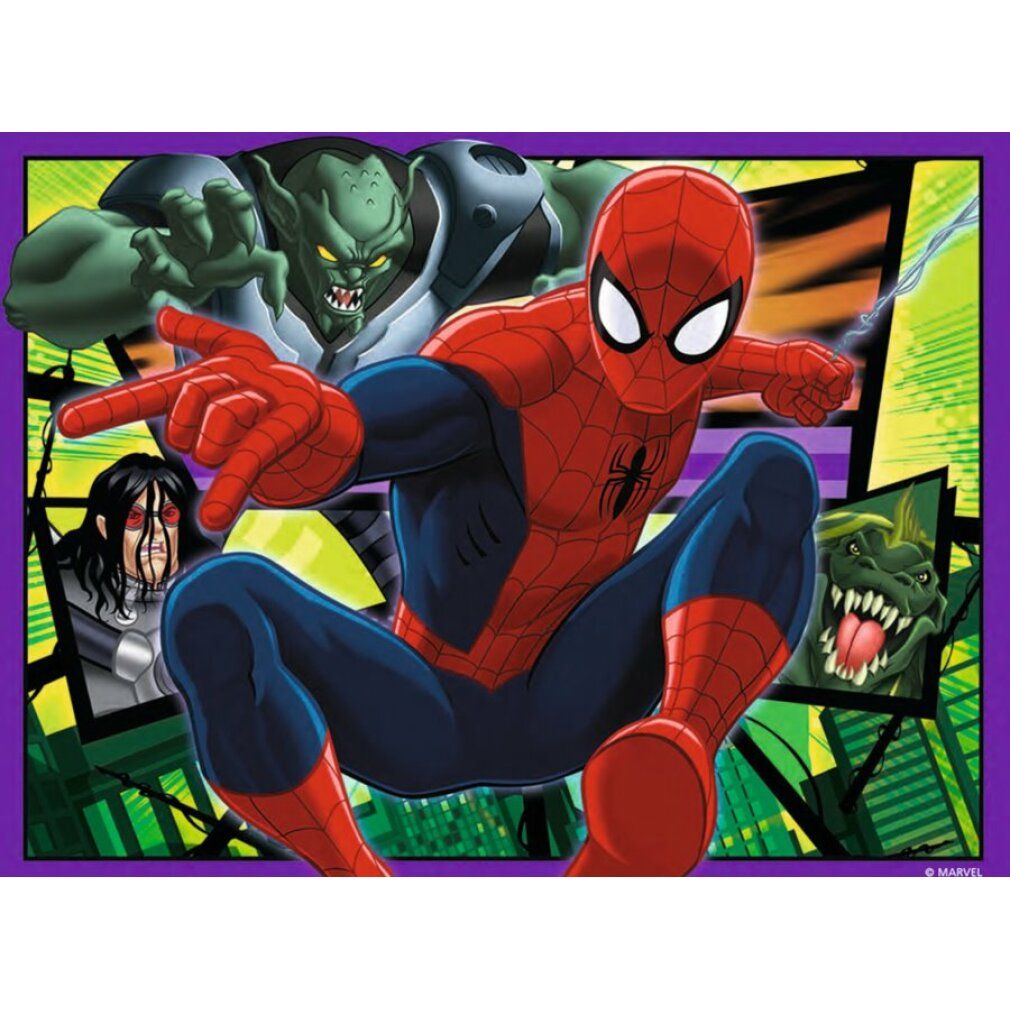 Marvel Ultimatives Spiderman-Puzzle 12+16+20+24 Teile