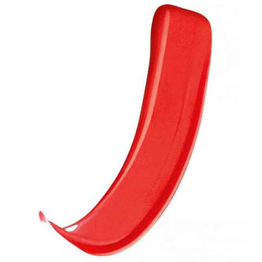 Roter Lippenstift-Abstrich. Glänzende Textur.