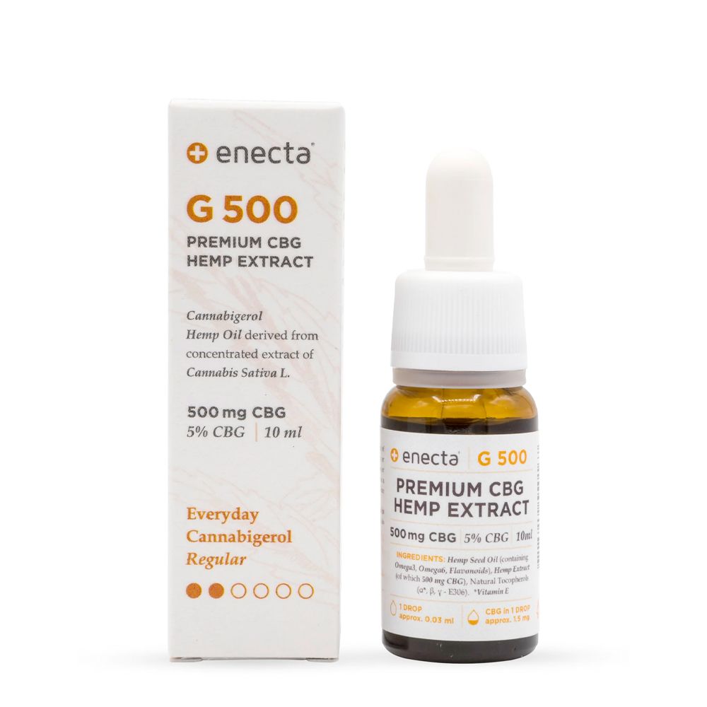 Enecta Premium Hanfextrakt CBG Öl 5% 10 ml Pipetten