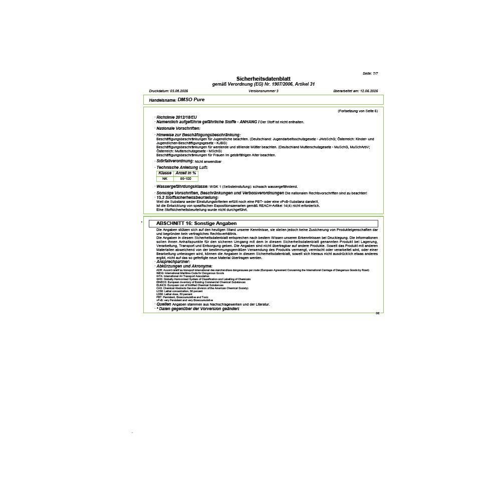 DMSO pur von Quintessence