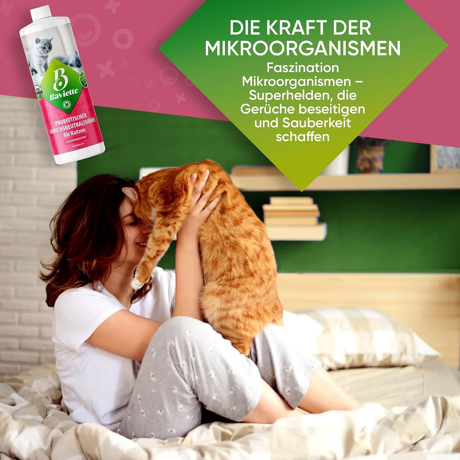 Baviette Probiotischer Geruchsneutralieser für Katzen - Konzentrat