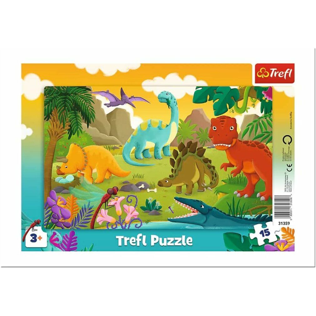 trefl puzzle Dinosauri 15 parti