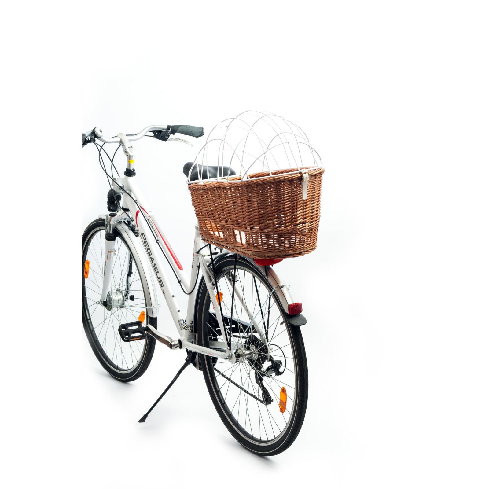 Aumüller Fahrrad-Tierkorb mit Halter - Gepäckträgermontage