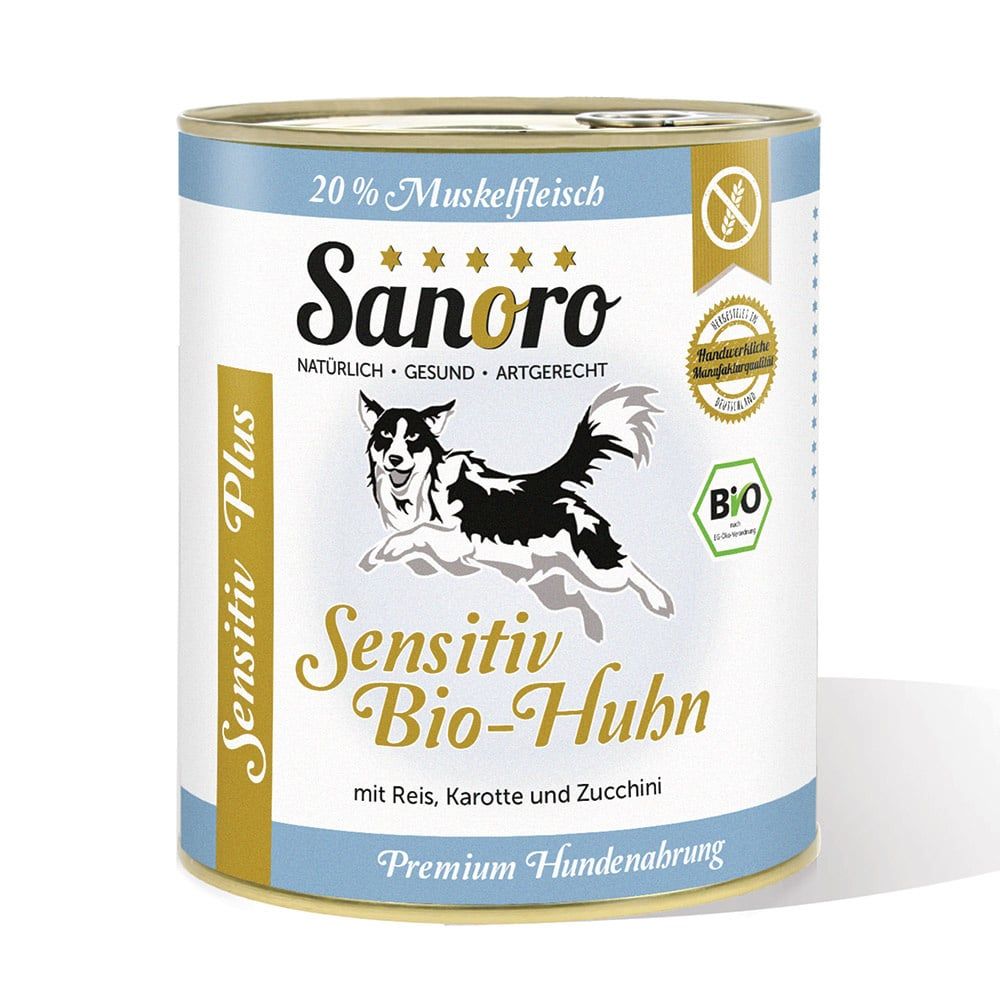 Sanoro - Sensitiv PLUS Bio-Huhn mit Bio-Reis und Bio-Karotte