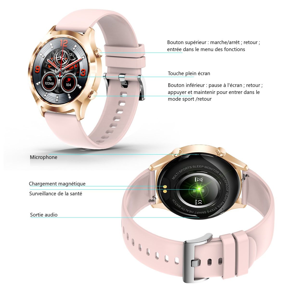 Platyne Multifunktionale Smartwatch