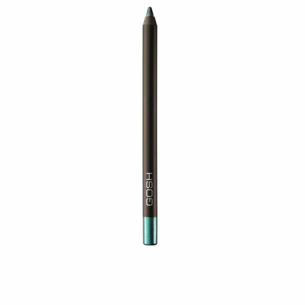 Gosh Velvet Touch Eyeliner Waterproof 018 i Sea You. Grüner Eyeliner-Stift mit schwarzem Schaft. Marke Gosh.