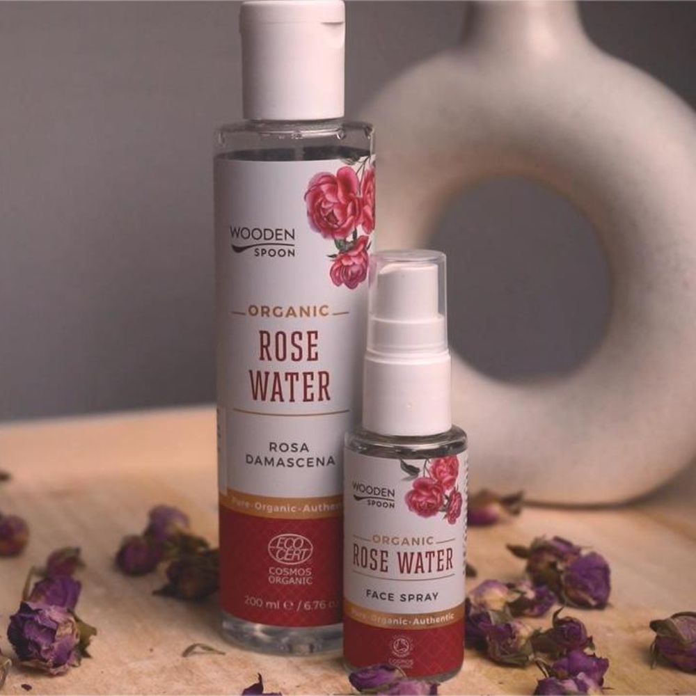 Wooden Spoon Damaszener Rose Rose Spray Wasser