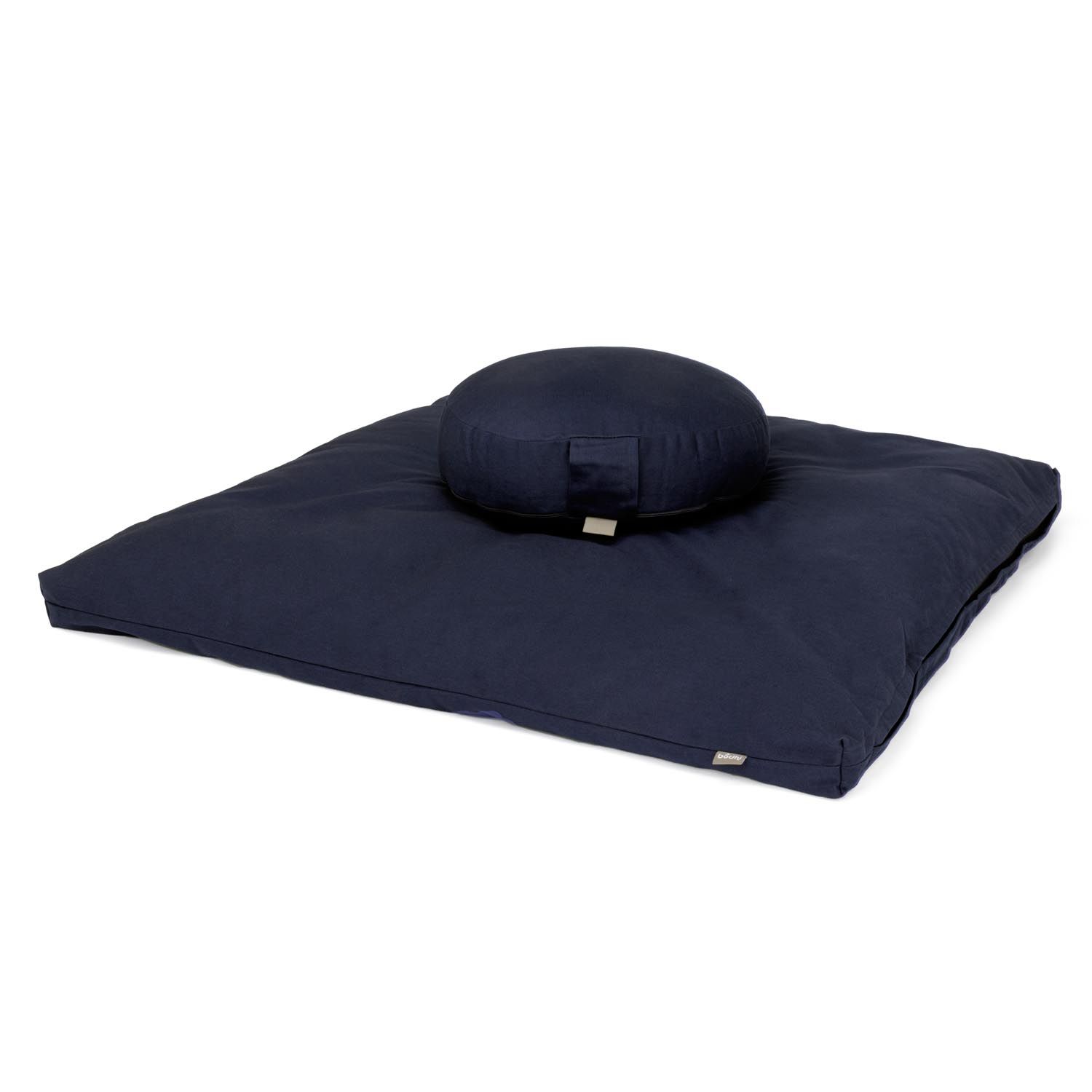 Medi-Set ECO: Meditationskissen Rondo + Zabuton, dunkelblau