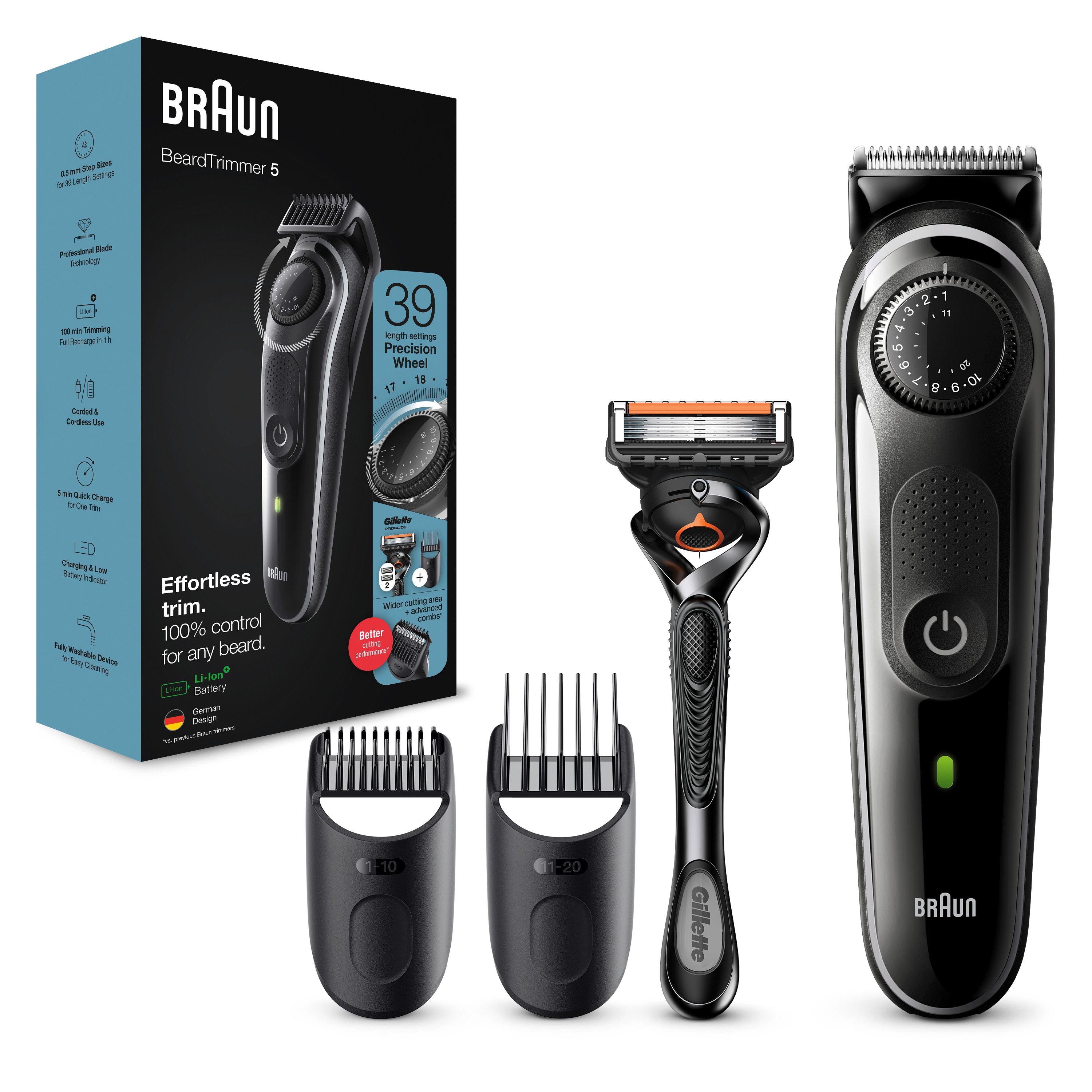 Braun - Barttrimmer "BT5342" in Schwarz