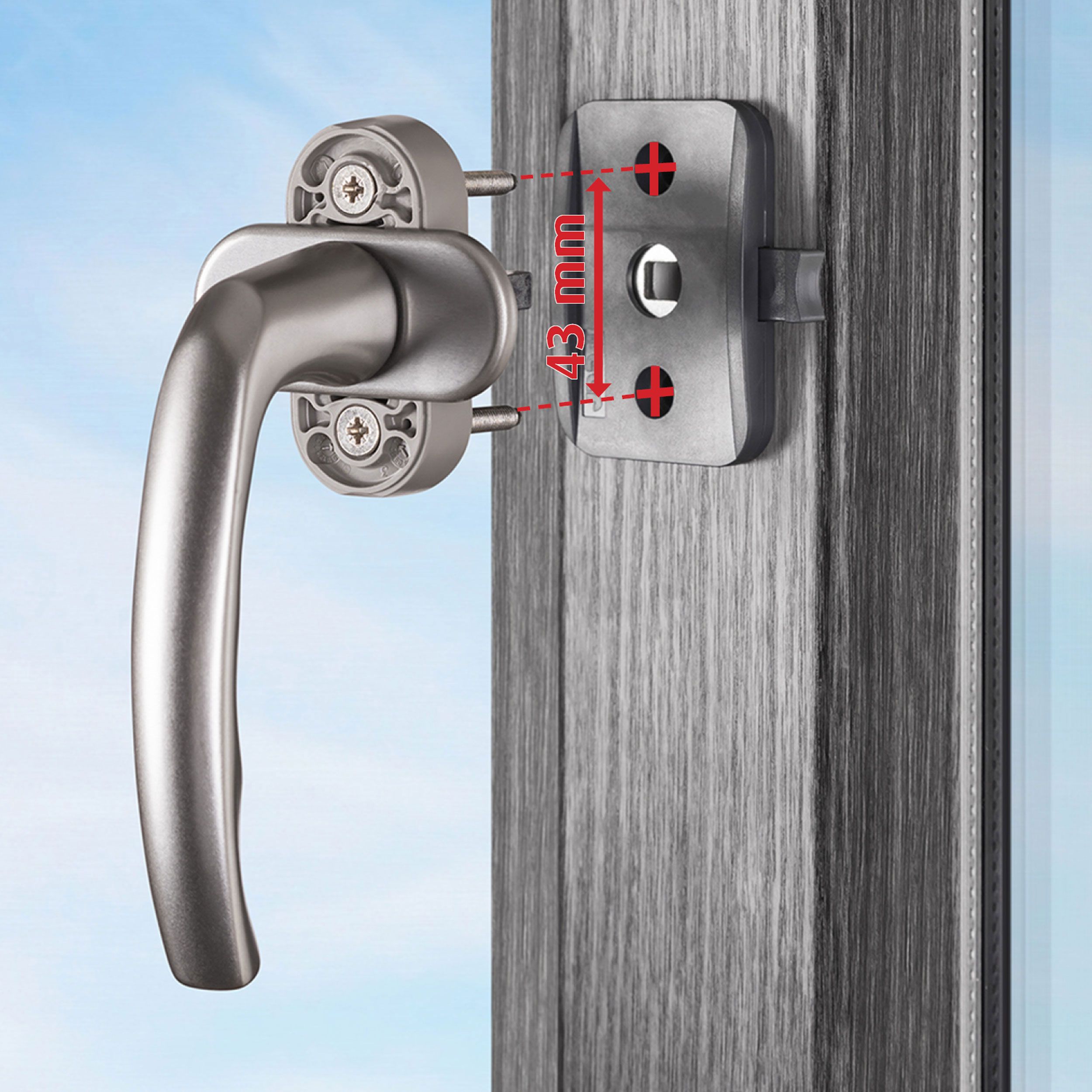 reer WinLock Fenster- und Balkontürsicherung, Anthrazit