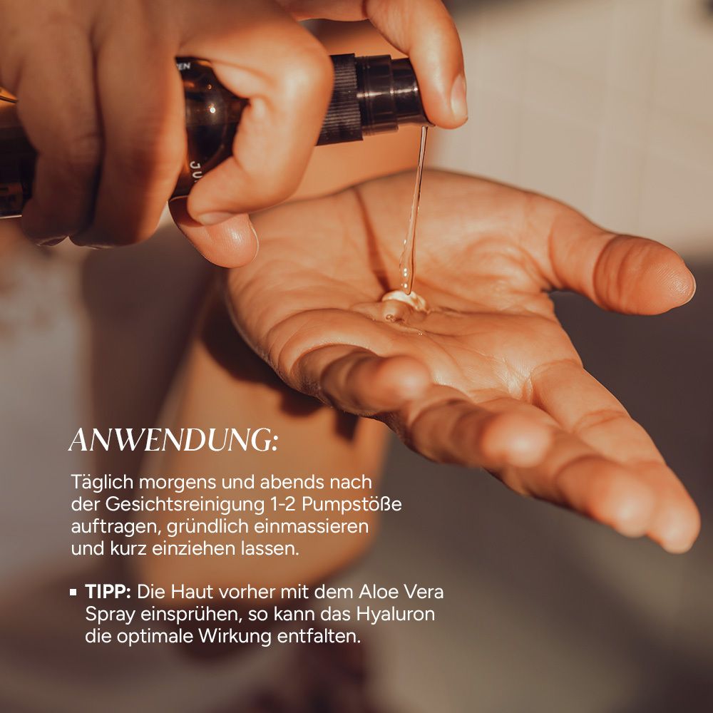 JUNGLÜCK Hyaluron Konzentrat - Well Aging Serum, mindert Trockenheitsfältchen und feine Linien