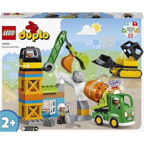 Lego Duplo Baustelle mit Baufahrzeugen