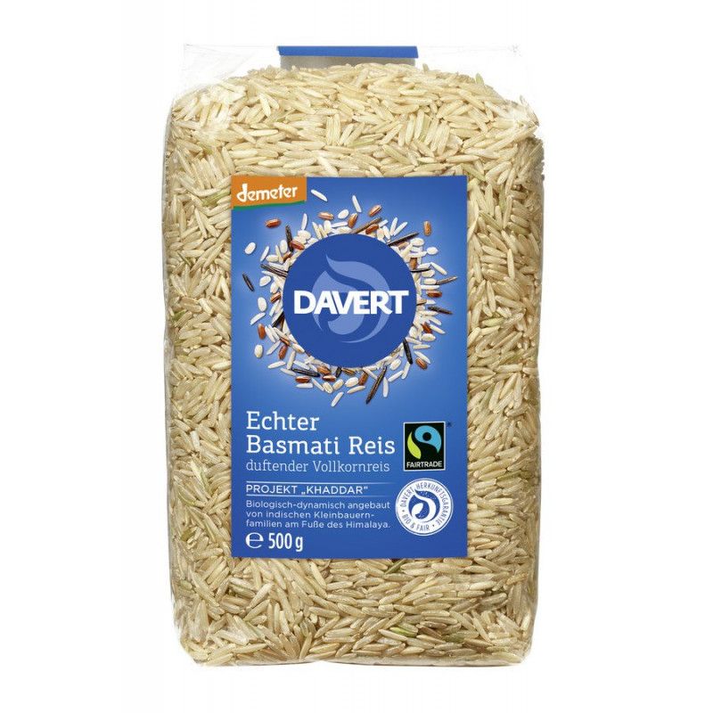 Davert - Himalaya Basmati Reis, Vollkornreis FAIRTRADE