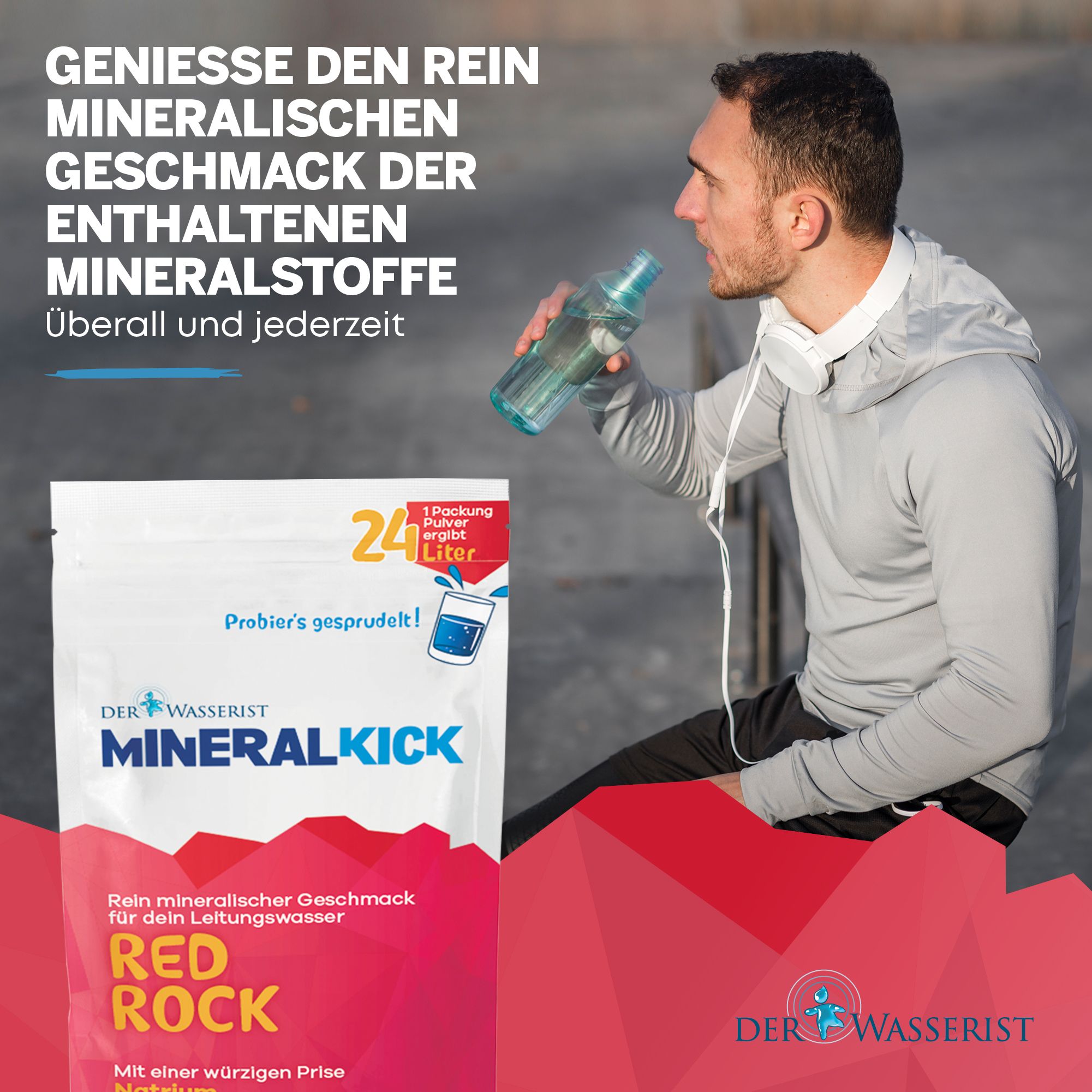 Der Wasserist MineralKICK RED ROCK