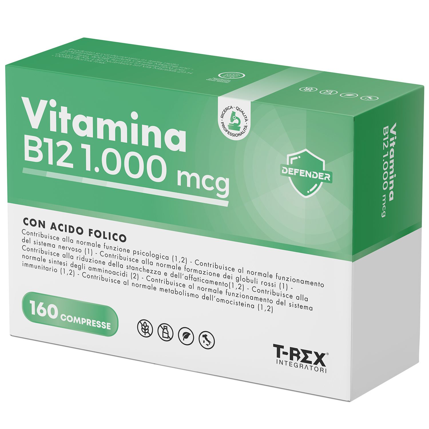 T-Rex Integratori Vitamina B12 160 Compresse