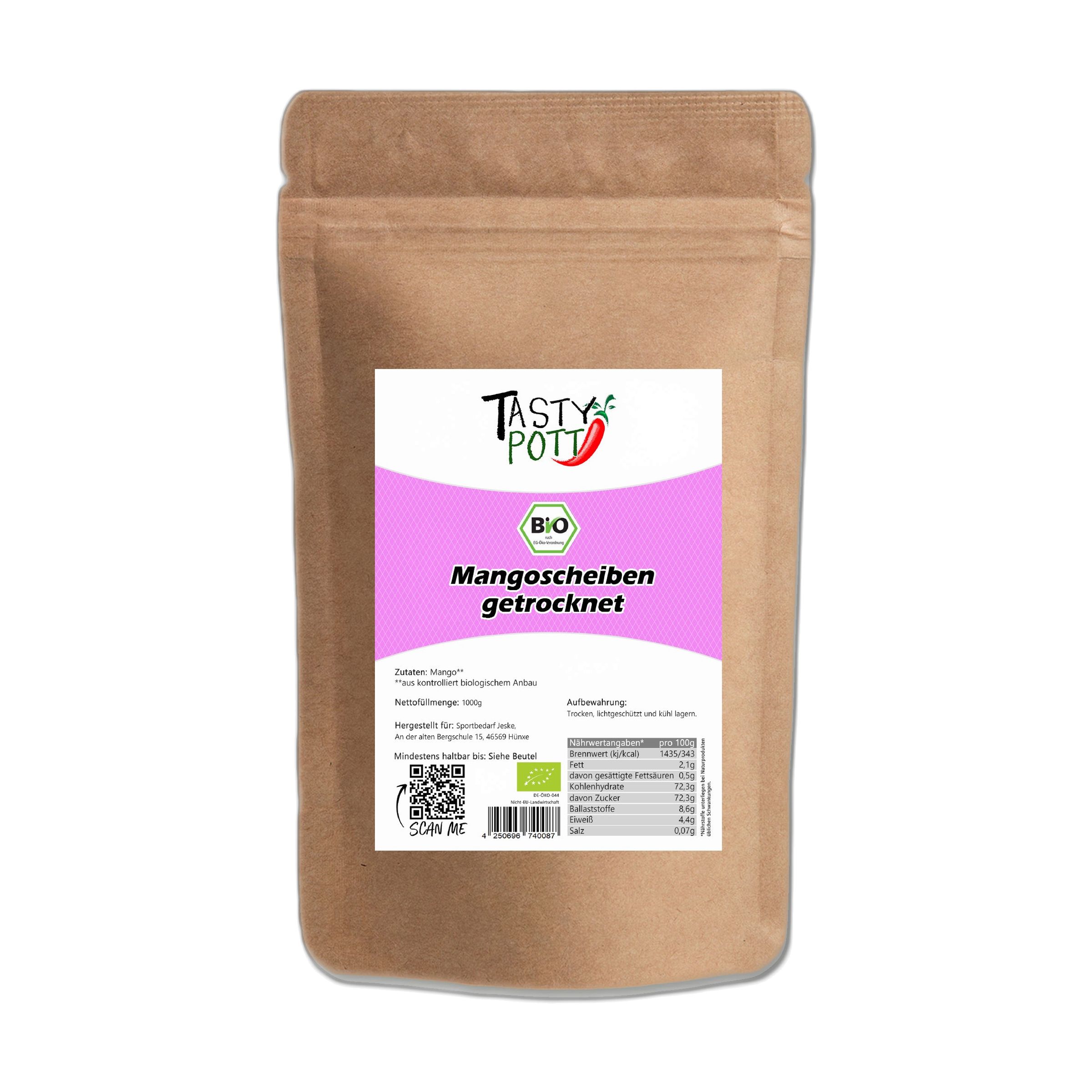 Tasty-Pott Tasty Pott Bio Mango getrocknet 2000 g