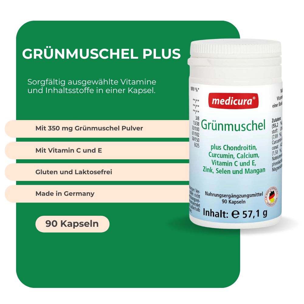 Grünmuschel mit Vitaminen und Mineralstoffen