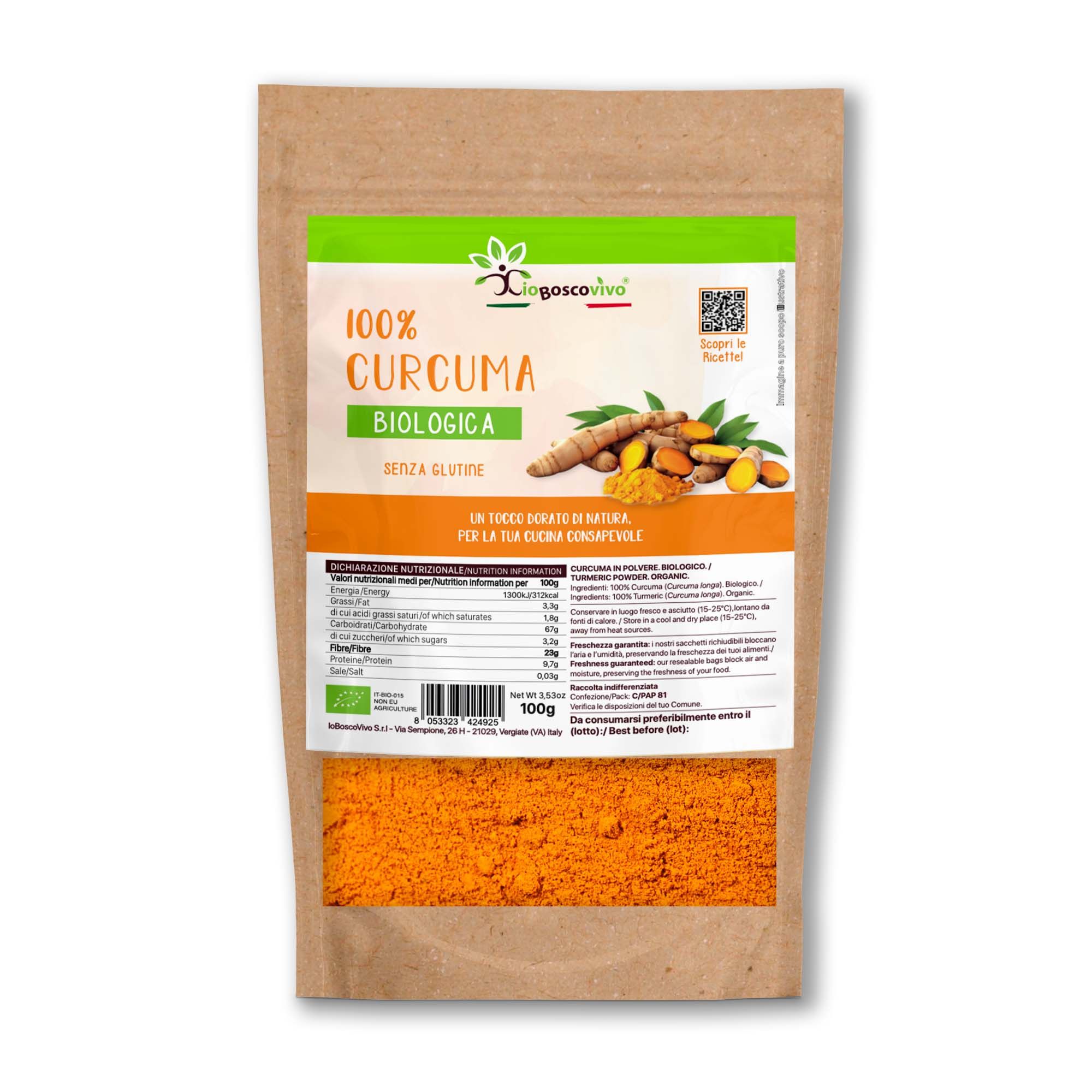 IoBoscoVivo Curcuma in polvere biologica