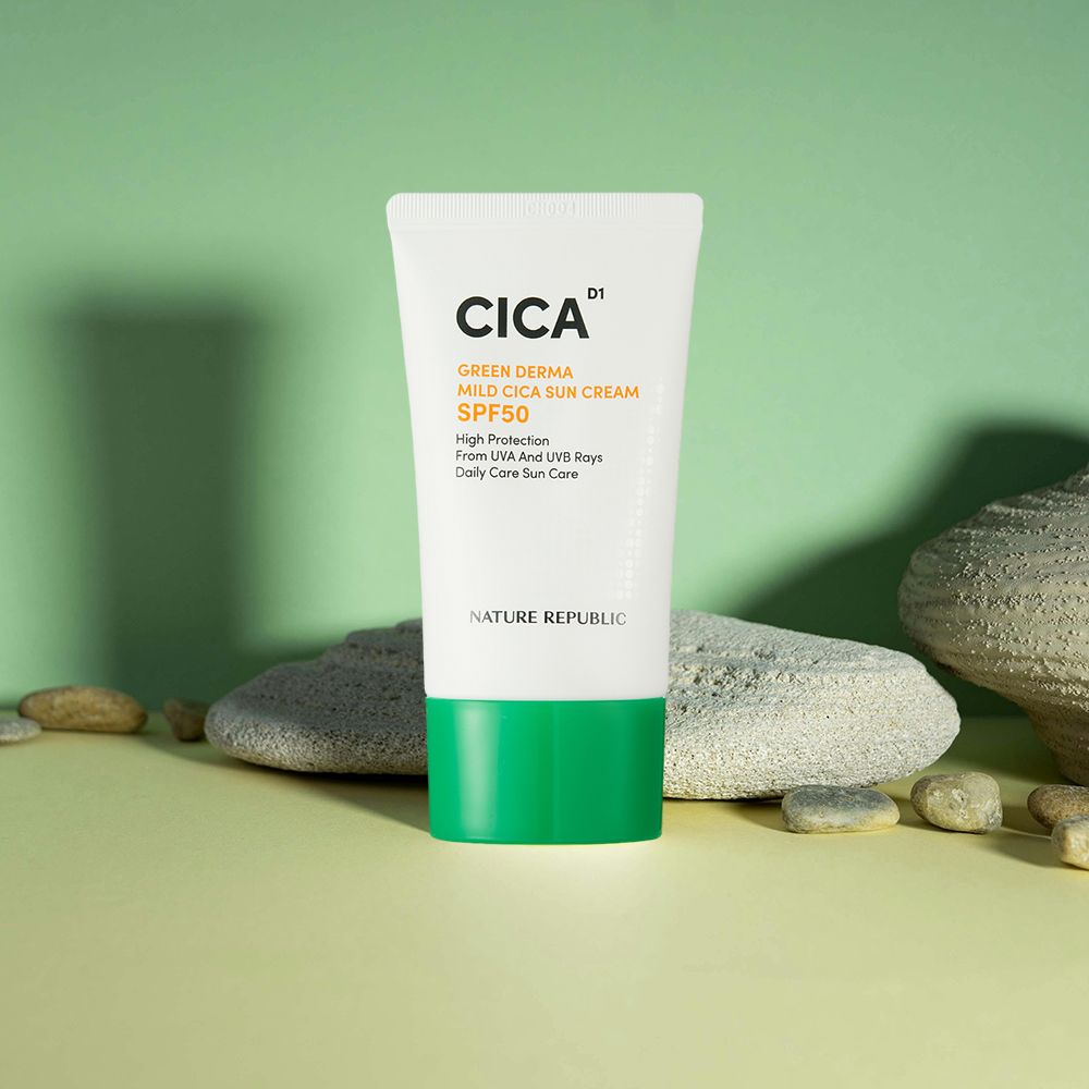 NATURE REPUBLIC Green Derma Mild Cica Sun Face Cream