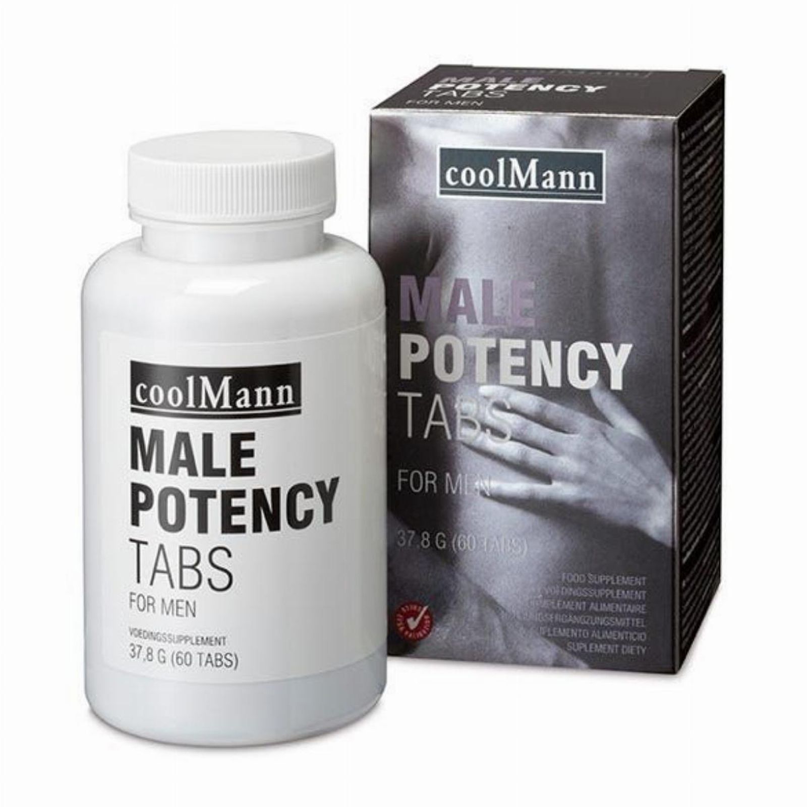 Coolmann Potency tabs Testosteron Libido Booster 60 stk 37,8 g shop