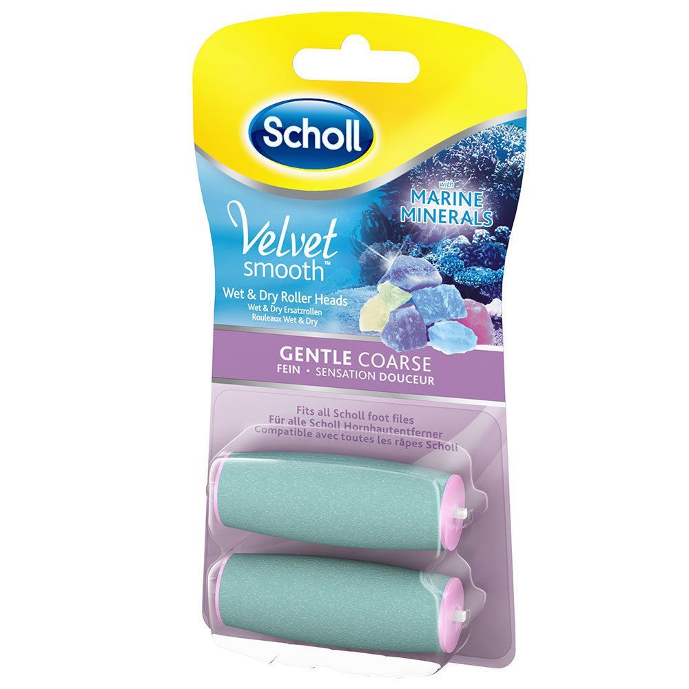 Scholl Velvet Smooth Pedi Wet & Dry Ersatzrollen Meeresmineralien fein