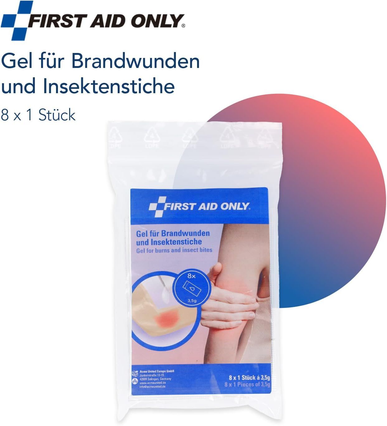 First Aid Only Gel für Brandwunden und Insektenstiche