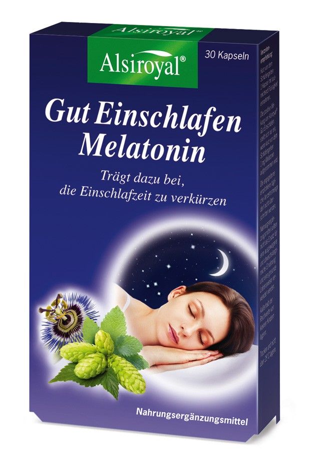 Alsiroyal Gut Einschlafen Melatonin DP 60Kapseln