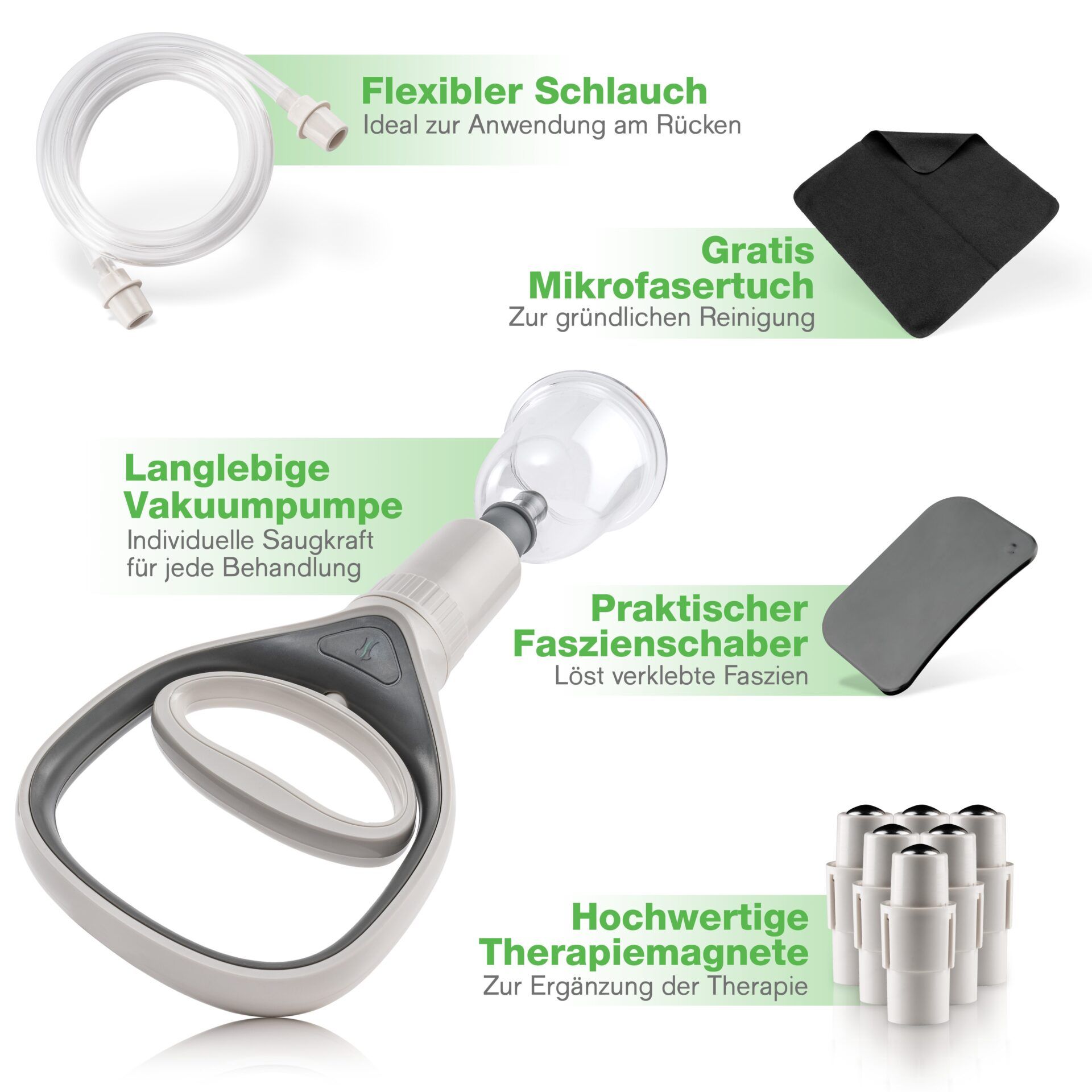 BACKLAxx® Schröpfgläser Set mit 12 Glocken