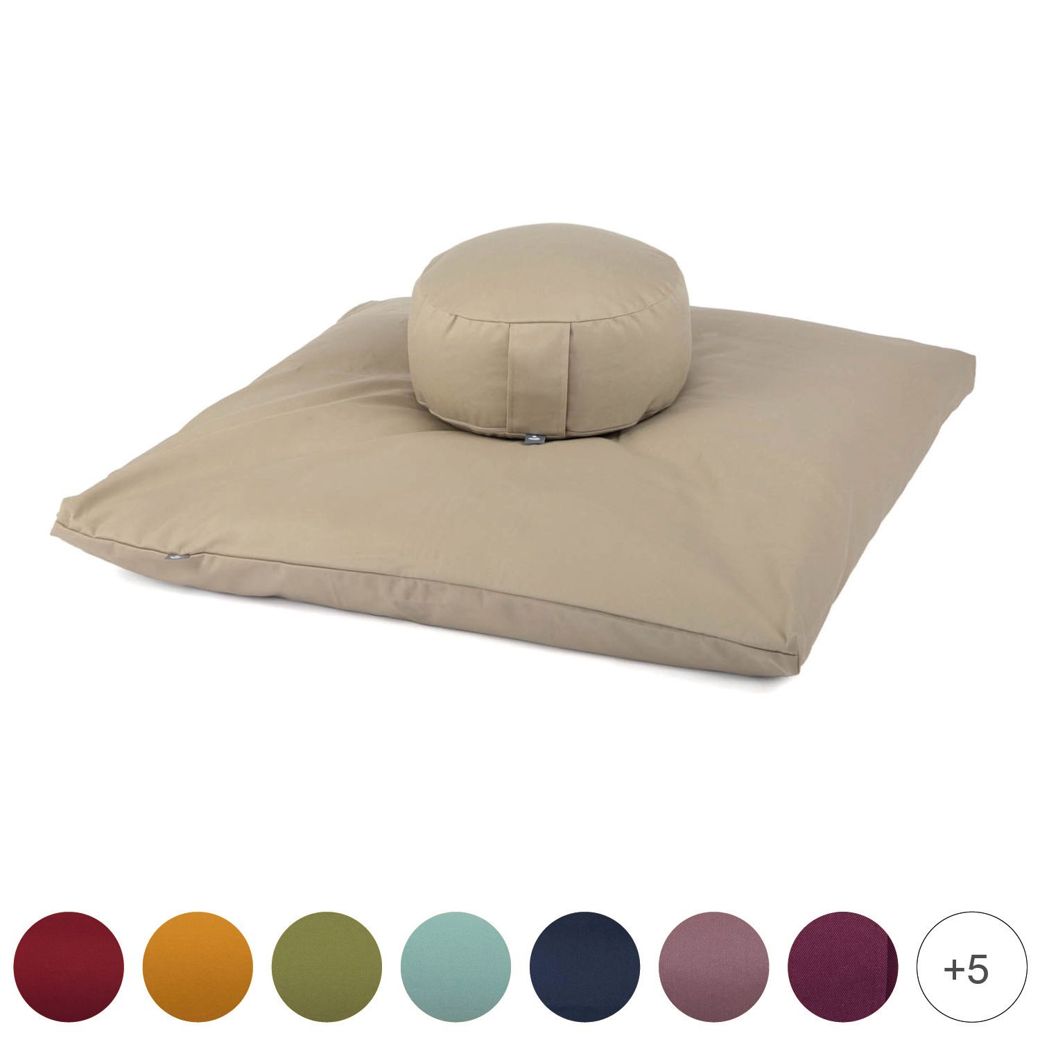 bodhi Medi-Set ECO: Meditationskissen RONDO ECO + Zabuton