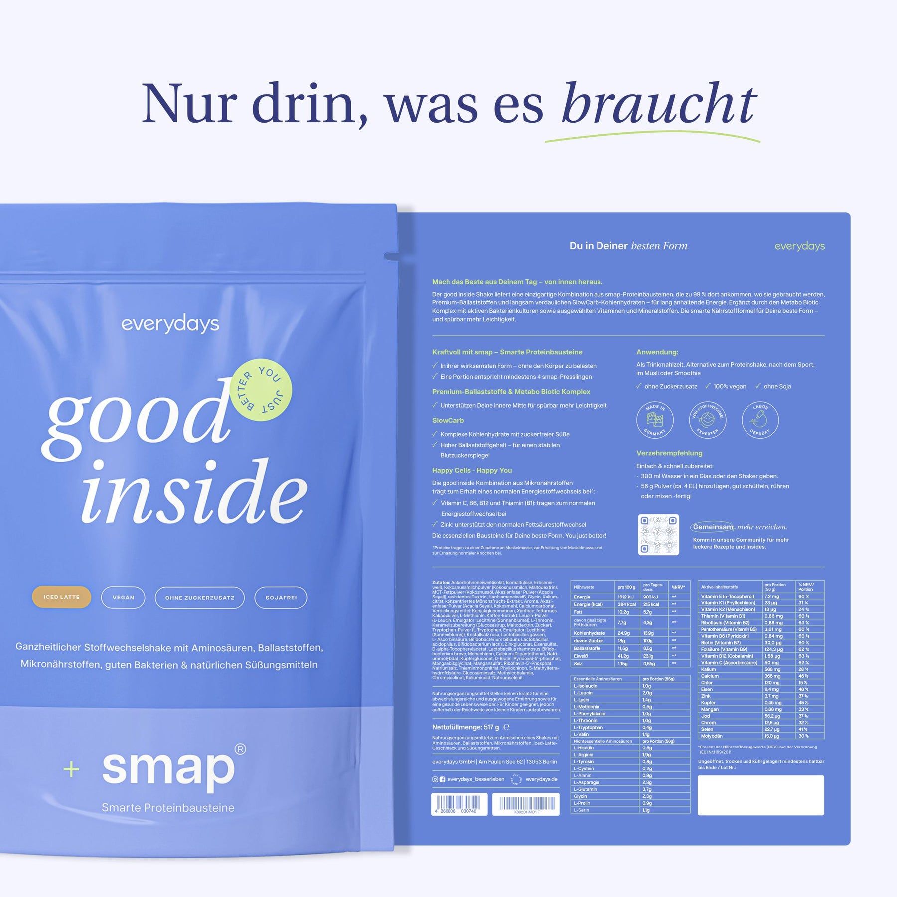 everydays good inside shake latte