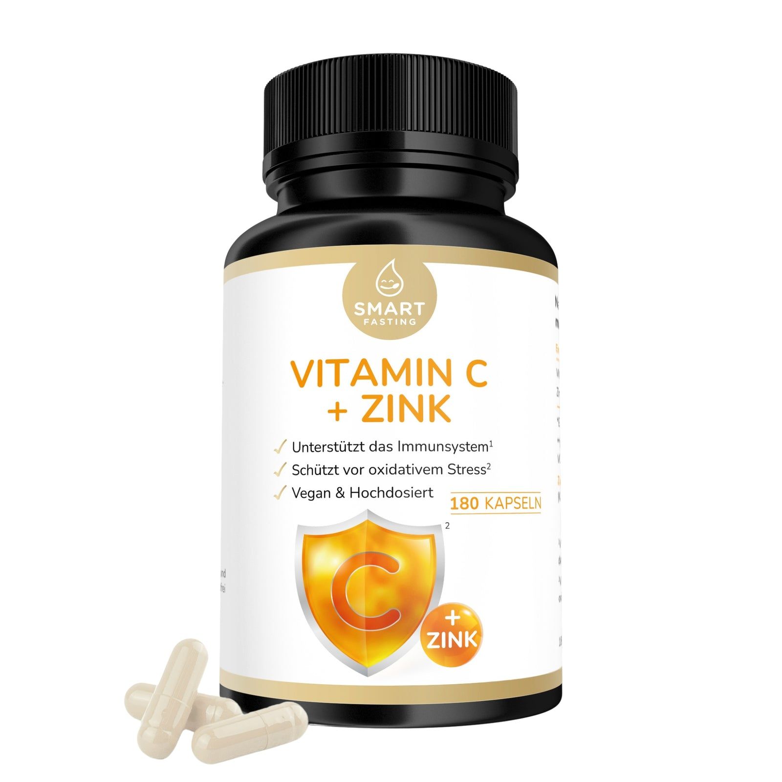 Vitamin C+Zink Kapseln 180 St