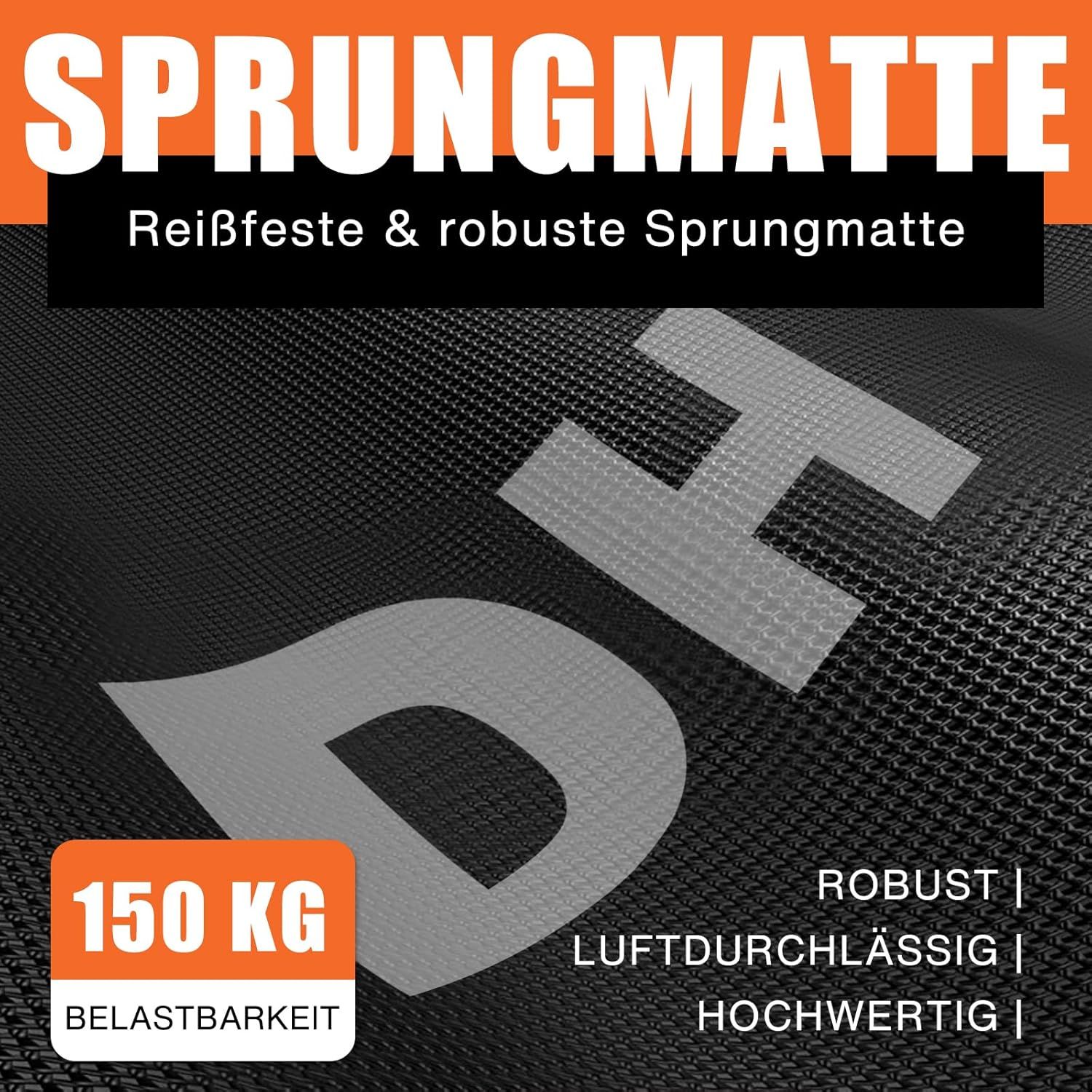 DH FitLife 121cm 48 Zoll klappbar Fitness Trampolin ohne Installation