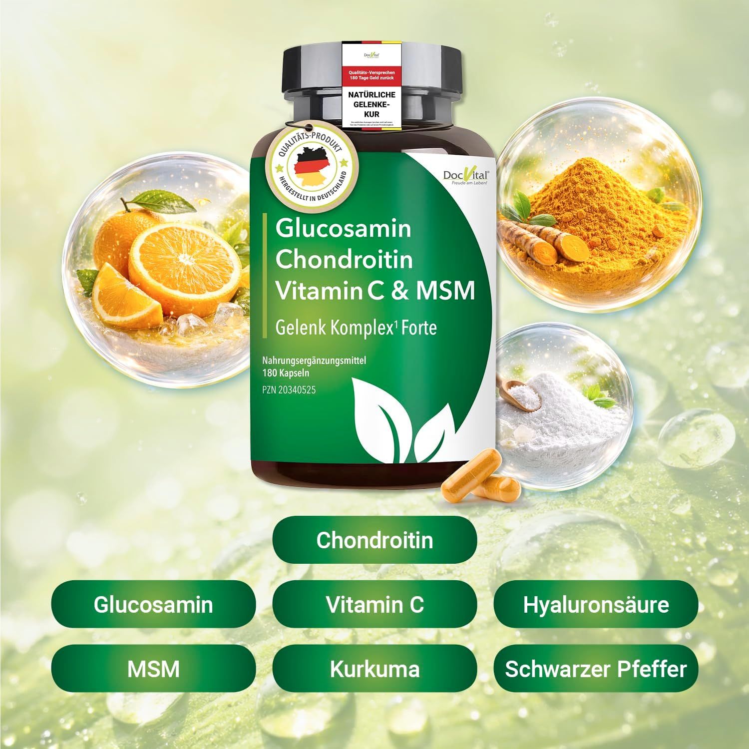 DocVital Glucosamin Chondroitin MSM Kapseln