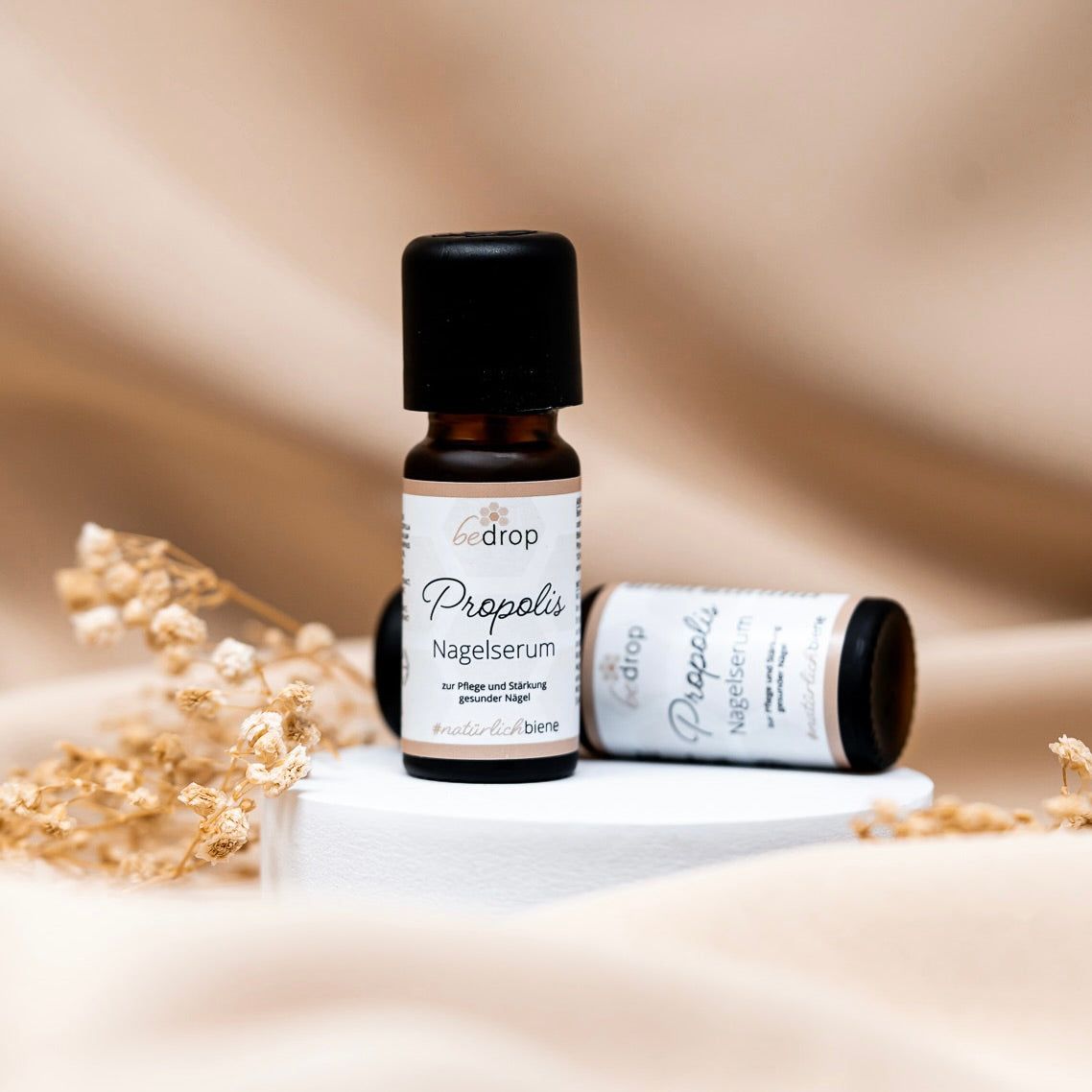 bedrop: Propolis Nagelserum - Nagelpflege mit hochdosiertem & 4 ätherischen Ölen 10 ml Flüssigkeit