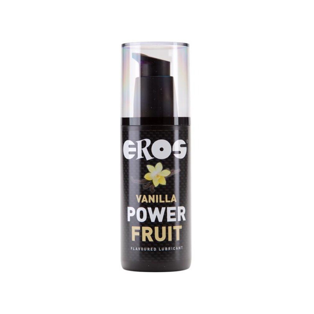 Eros Power Fruit Massagegel Vanille, 100ml Flasche mit Pumpspender.