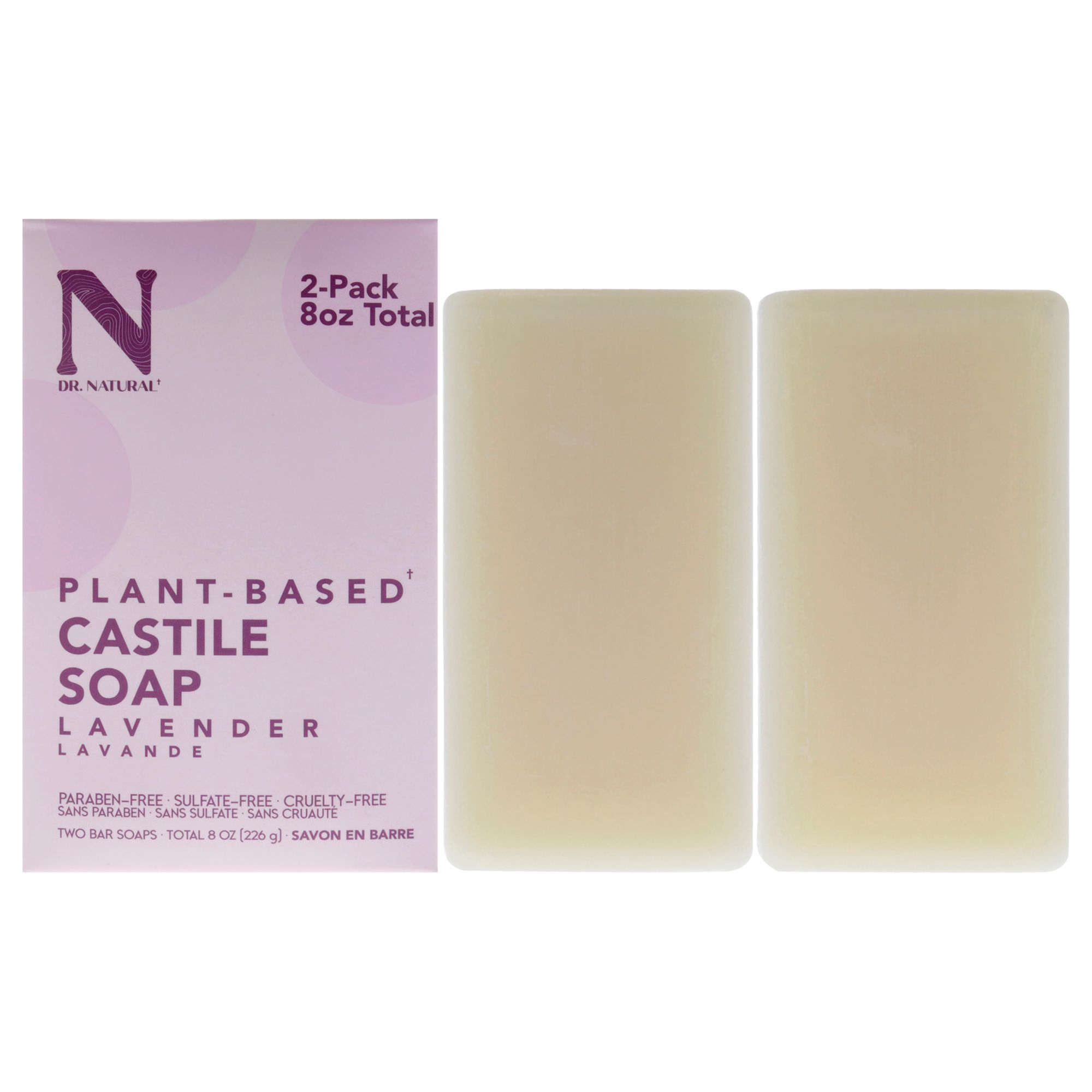 Castile Bar Soap - Lavender by Dr. Natural for Unisex 236,59 ml