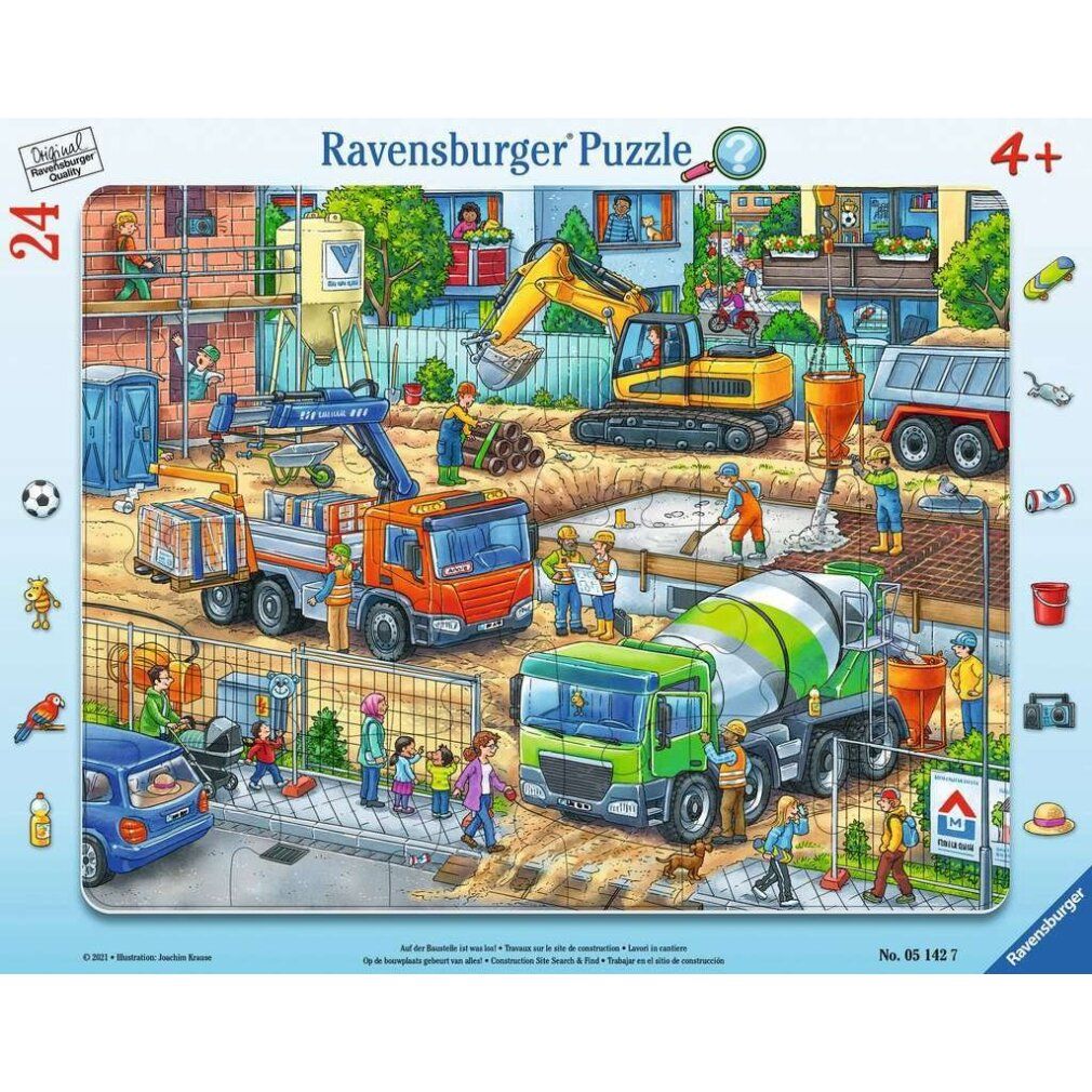ravensburger Puzzle Auf der Baustelle 24 Teile