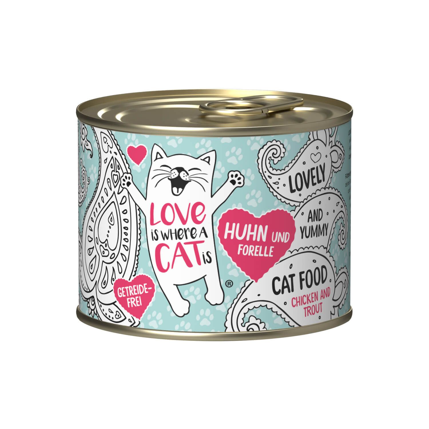 Love is where a cat is® Huhn und Forelle