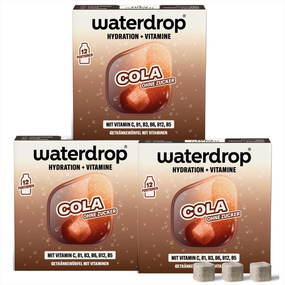 waterdrop® Microdrink Cola Trio – verbesserte Rezeptur -