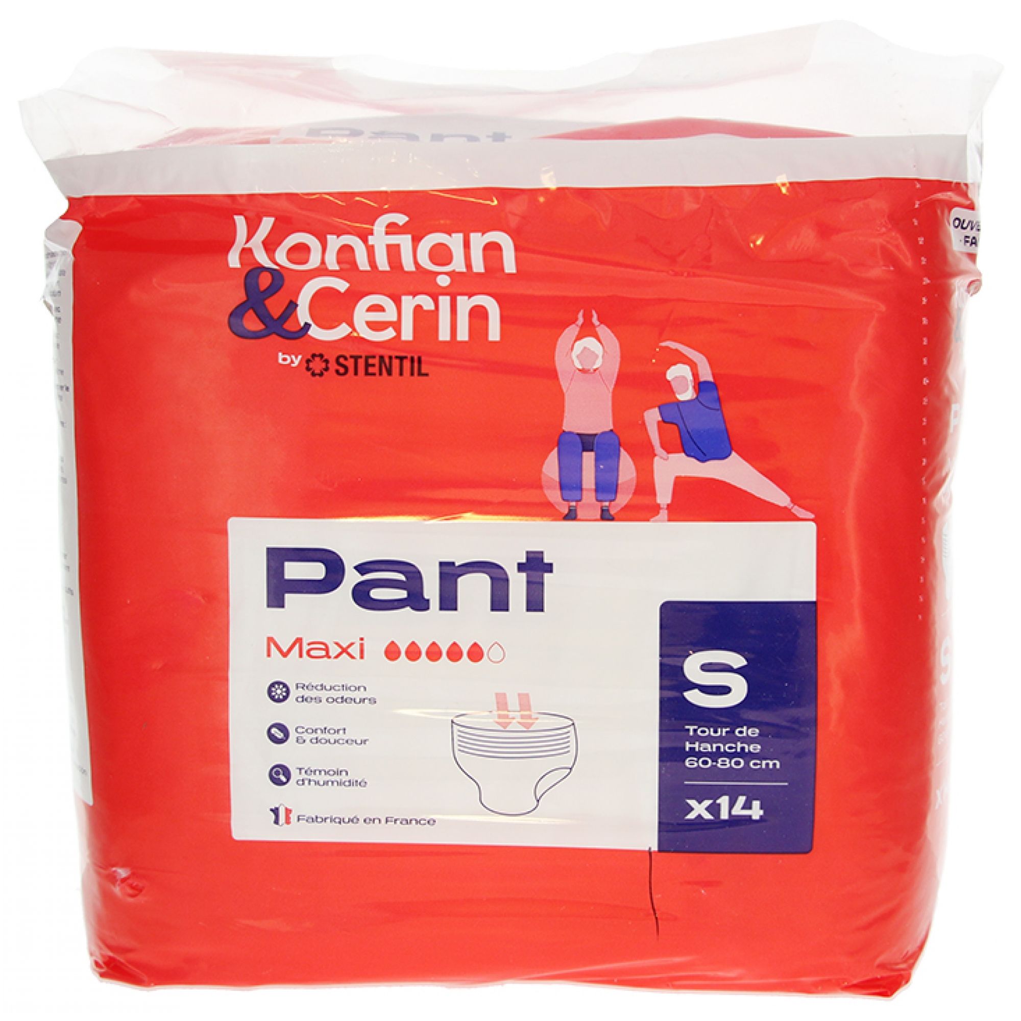 Stentil Konfian & Cerin Pant Absorbing Maxi Größe S 14 Einheiten 25x15,5x24 cm
