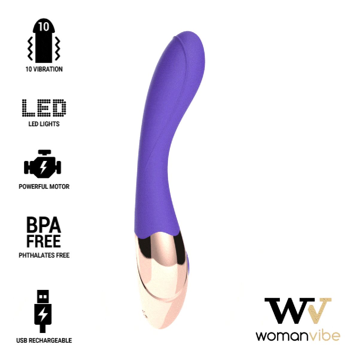 G-Punkt Vibrator 'Sunny' | 10 Vibrationsmodi Womanvibe 1 St