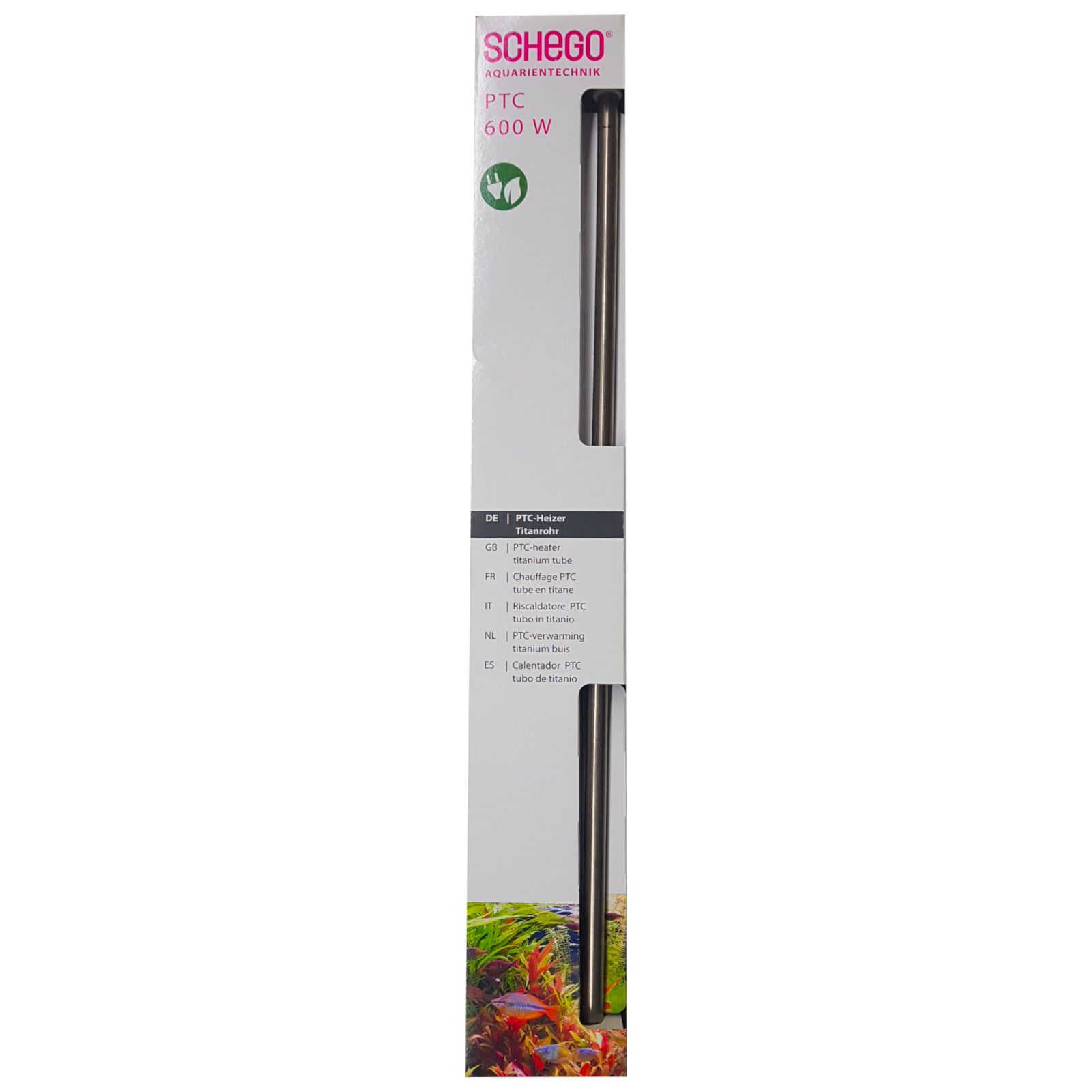 SCHEGO PTC-Heizer Titanrohr - energieeffizienter Aquarium Heizstab