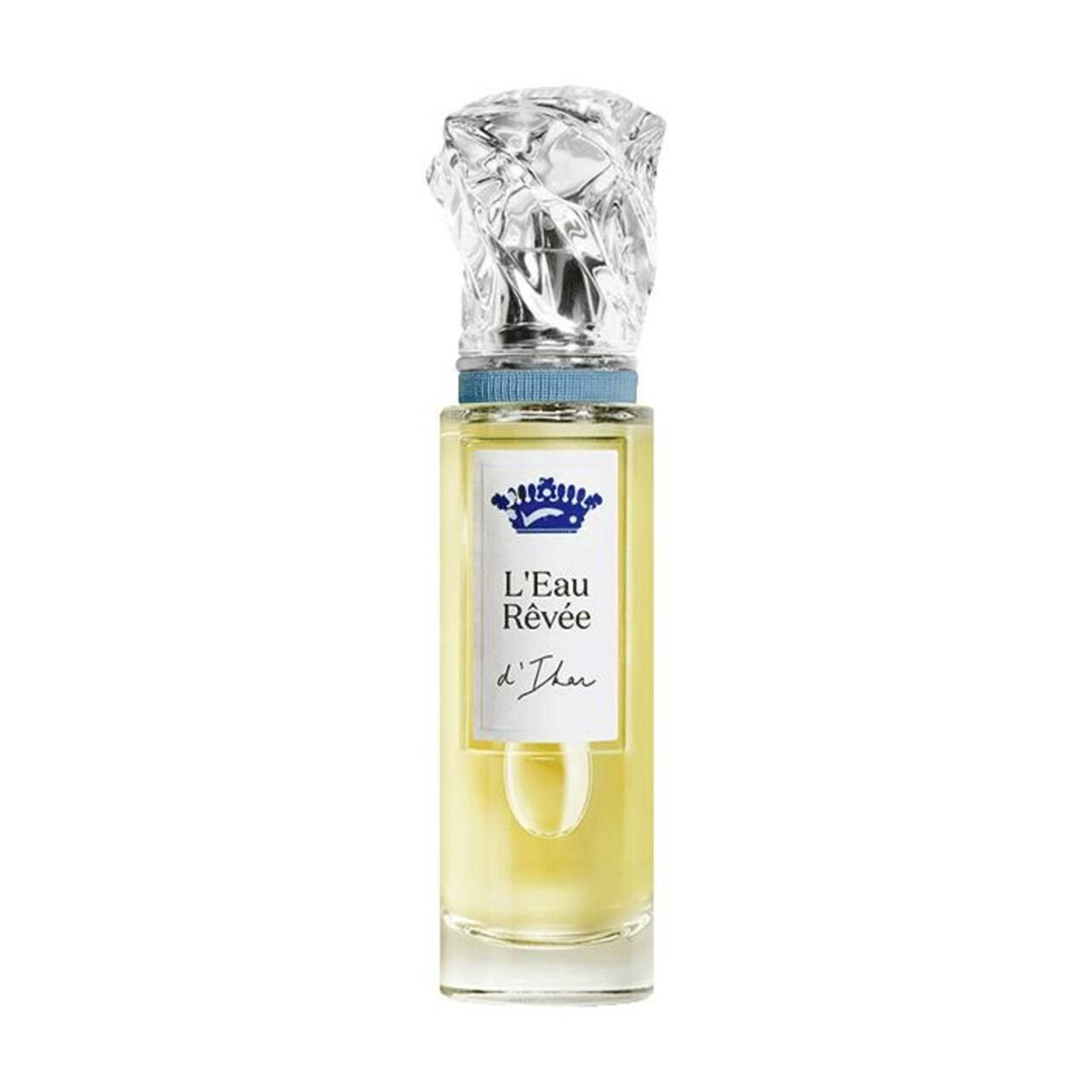 Sisley L'Eau Rêvée d'Ikar Eau de Toilette. Glasflakon mit blauem Inhalt. Transparenter Verschluss. 50 ml.