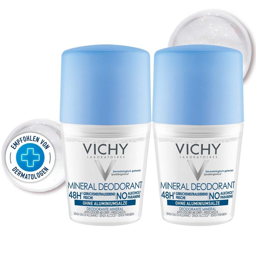 Vichy DEO Roll-on Mineral Doppelpack 2x50 ml Roller