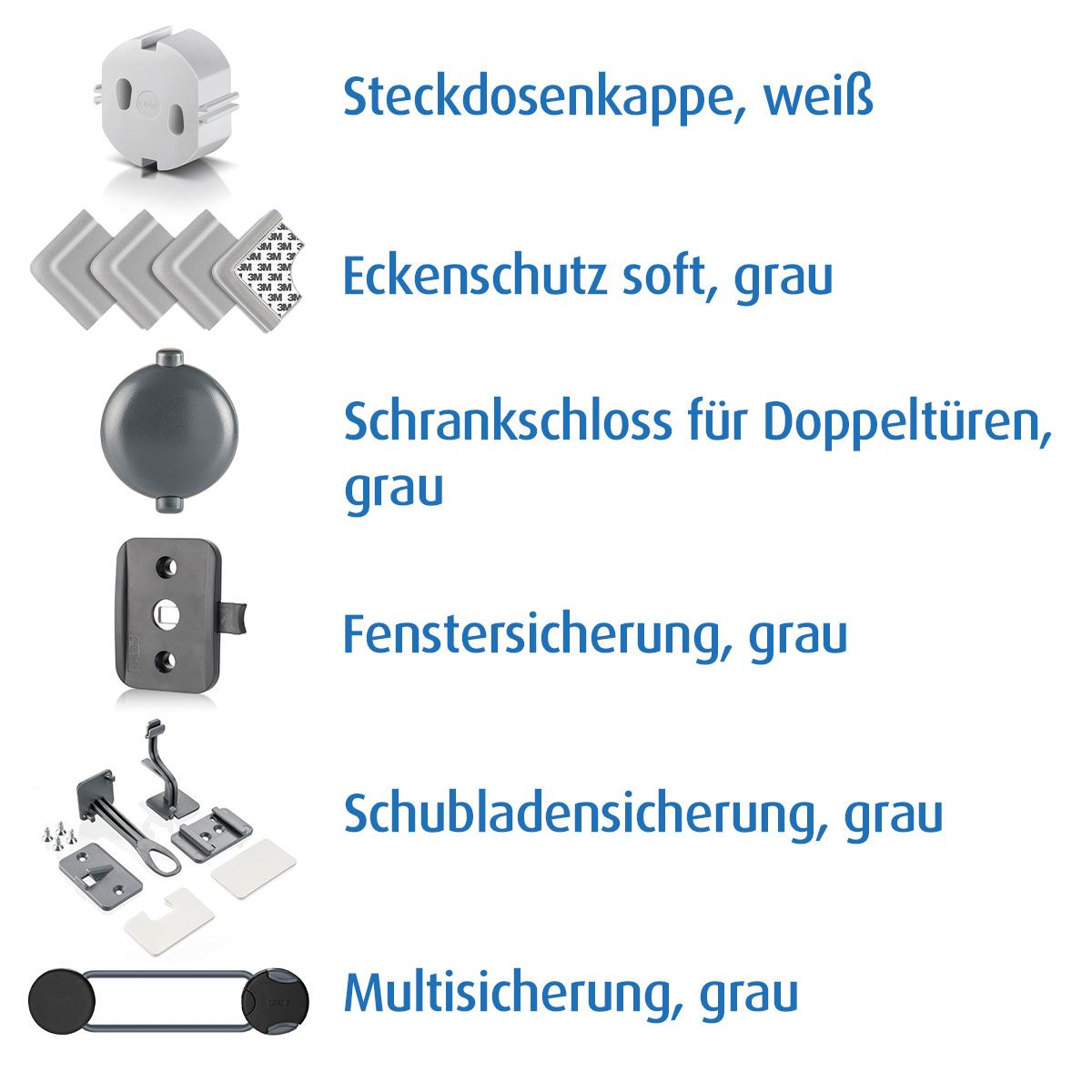 reer Eckenschutz soft, grau 