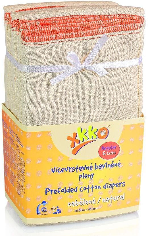 Kikko Prefold ungebleicht Set regular 6 St